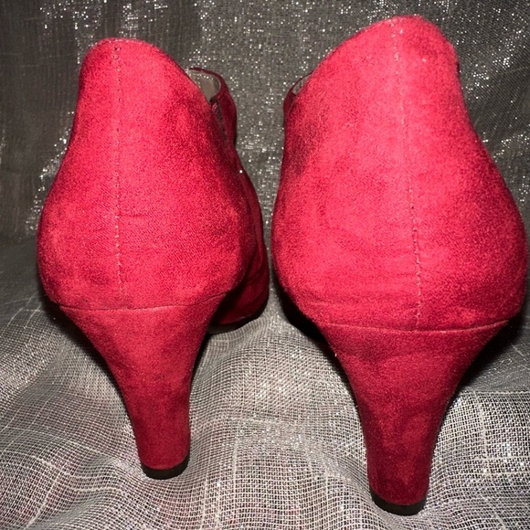 Aerosoles Heel Rest NWOT Ankle Booties Burgundy Size 7 - Picture 5 of 5